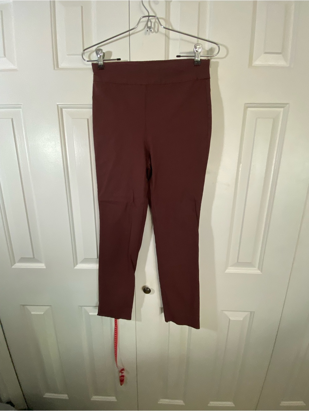 Andrea Jovine High-Waist Slim Leggings - Maroon